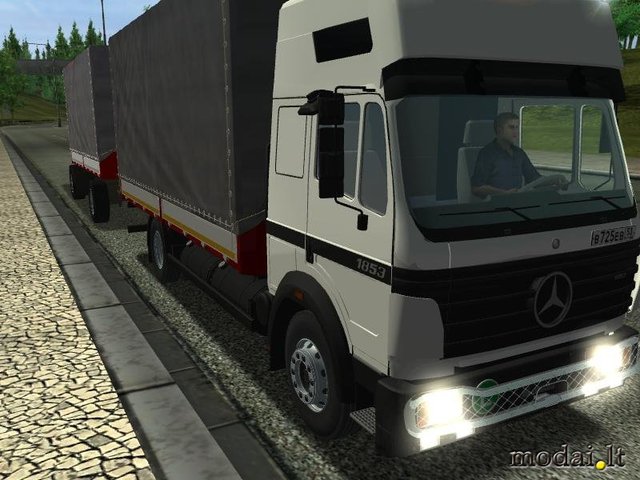 ets Mercedes SC1853 + Aanhanger verv mb B reefer 3 ETS COMBO'S