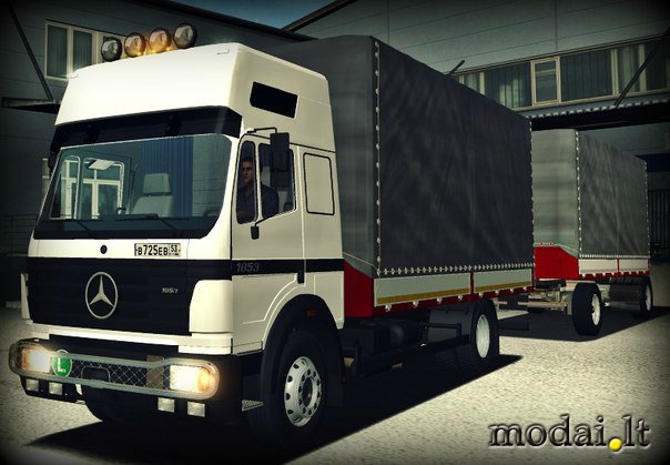 ets Mercedes SC1853 + Aanhanger verv mb B reefer ETS COMBO'S