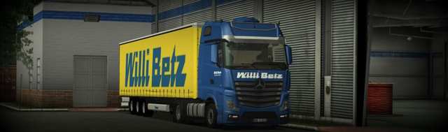 gts Mercedes Actros MP4 4x2 + real Interior WILLI  GTS TRUCK'S