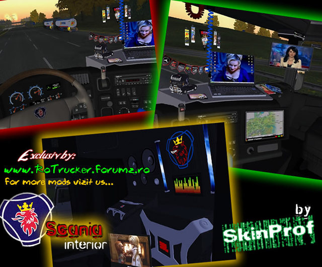 ets Interior Tunning Scania by SkinProf ETS DIVERSEN