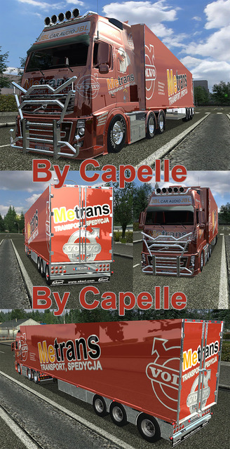 gts Volvo Fh + trailer Metrans by capelle passw Ca GTS COMBO'S