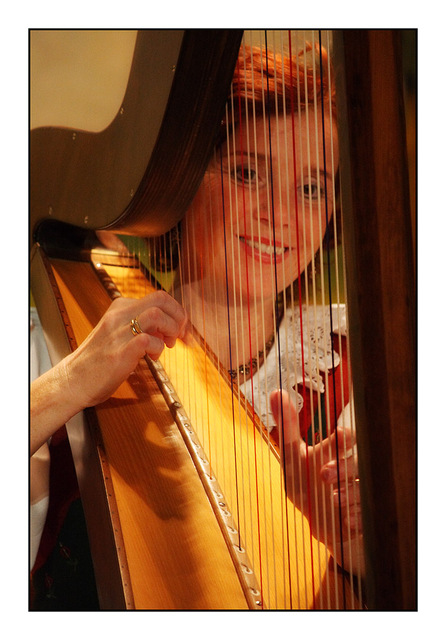 Innsbruck Harp Player Austria