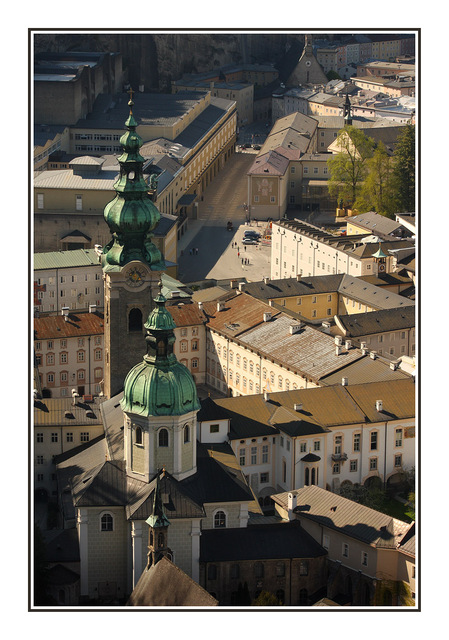 Salzburg view from above Austria