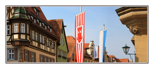 Rothenburg flags Germany 