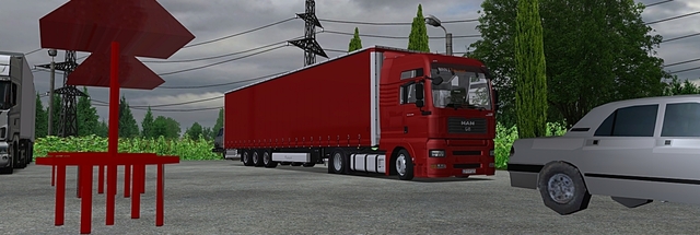 ets Man TGA XXL + Krone trailer + Interieur by Bio ETS COMBO'S