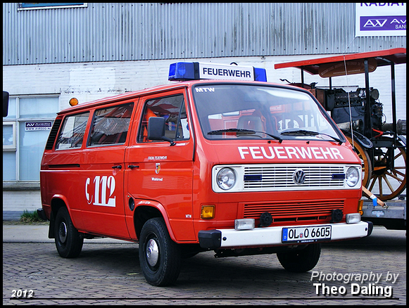 Frew Feuerwehr Wahlrod (VW transporter  T3)  OL 06 Brandweer show Assen 30-4-2012