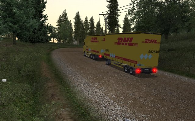 gts Man TGX BDF + aanhanger DHL by Marcelo258,Goba GTS COMBO'S