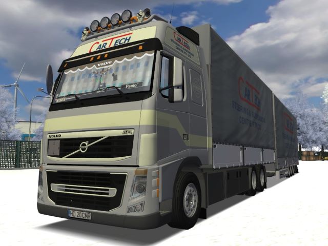 gts Volvo FH16 6x4 BDF CarTech + interieur + Tande GTS COMBO'S