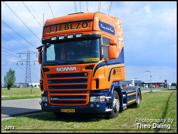 JEBEZO TRANSPOPRT - Hasselt  BT-GZ-90   02 Scania 2012
