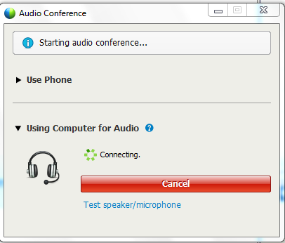 WebEx Audio - 