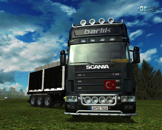 gts Scania 124L BarlÄ±k + Serin Trailer by #GECE#  GTS COMBO'S