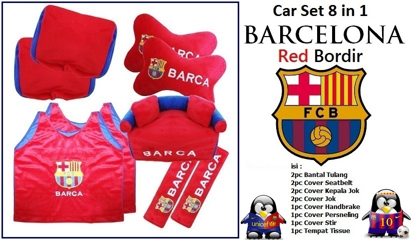 .barcelona red bordir - 