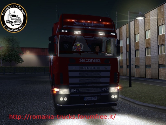 ats gts Scania 124L 470 6x4 BDF V8 + tandem frigo  GTS COMBO'S