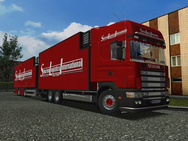 ats gts Scania 124L 470 6x4 BDF V8 + tandem frigo  GTS COMBO'S