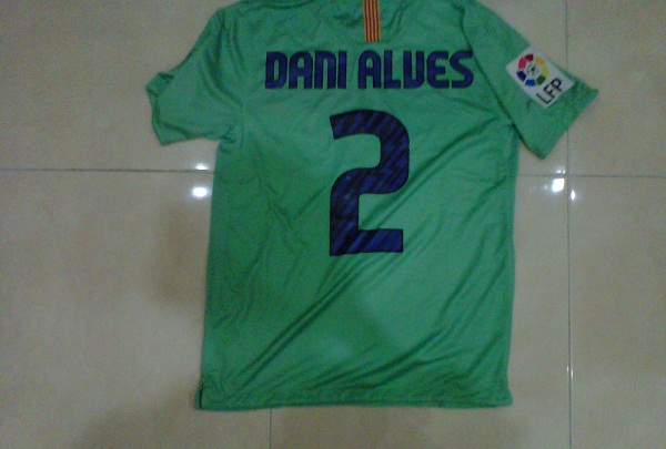 barca away m dani alves back - 