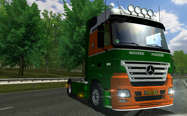 ets Mercedes Actros MP2 1850 by DjBenz & v8 trucke ETS TRUCK'S