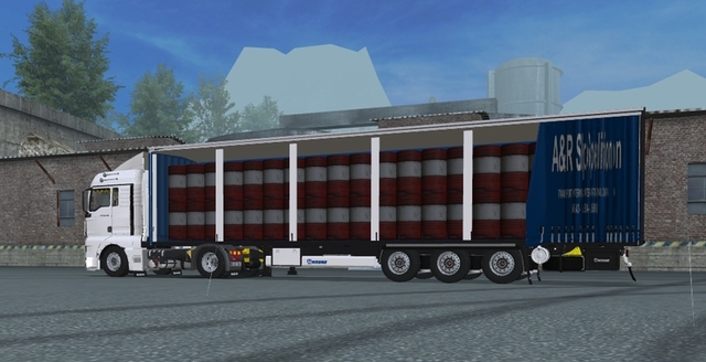 gts Krone Trailer met Oliedrums verv  GTS TRAILERS