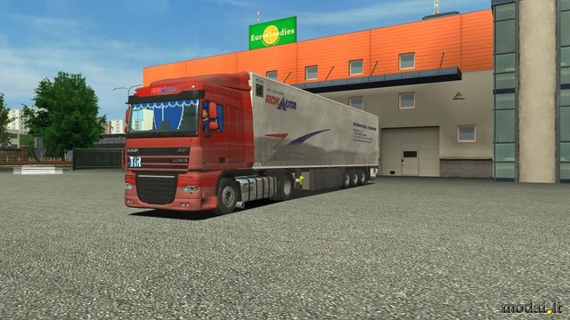 ets DAF XF105 + LAMBERET SR2 ROKAUTA(vuil) by W,A, ETS DIVERSEN