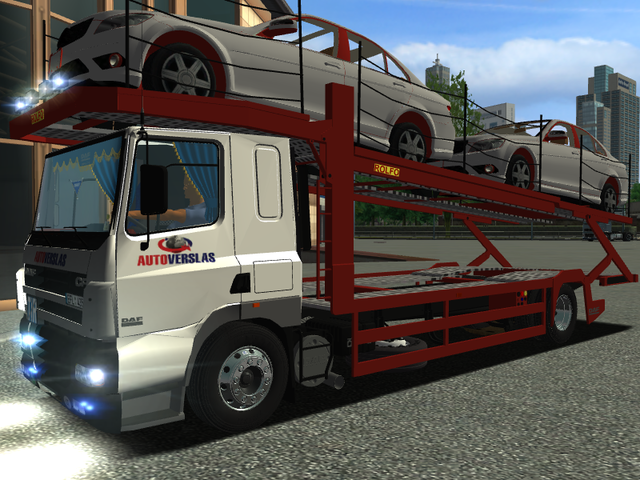 ets AUTOVERSLAS Daf CF autotransporter + tandem by ETS COMBO'S