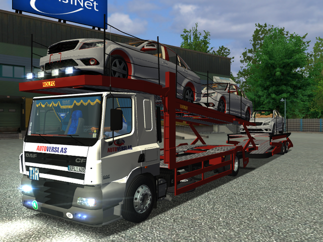 ets AUTOVERSLAS Daf CF autotransporter + tandem by ETS COMBO'S