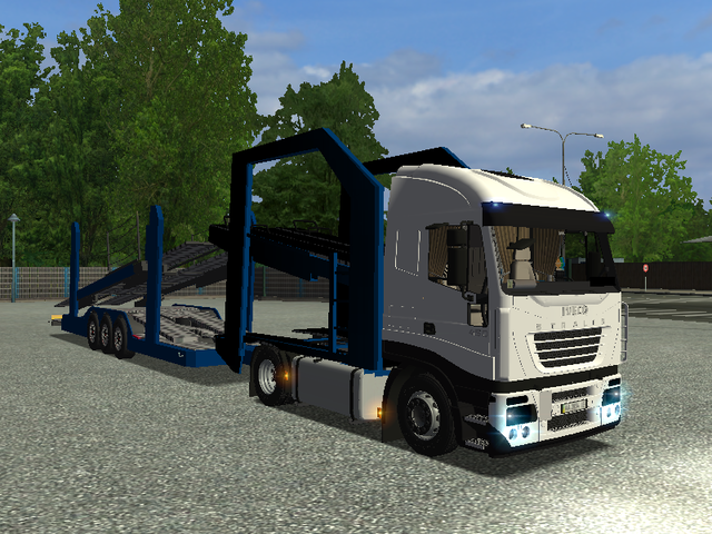 ets Iveco Stralis 450 autotransporter + tandem by  ETS COMBO'S