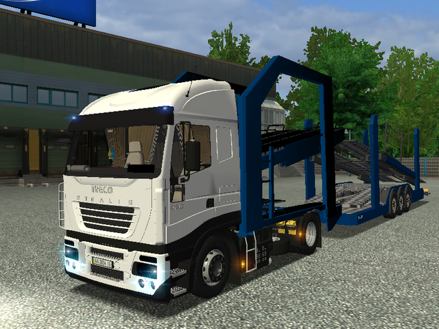 ets Iveco Stralis 450 autotransporter + tandem by  ETS COMBO'S