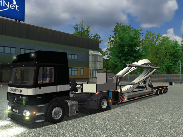 ets Mercedes Actros + trailer + interieur GROENWOU ETS COMBO'S