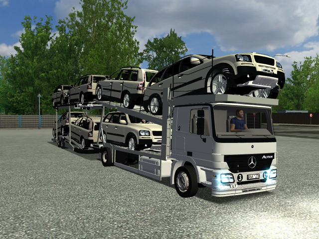 ets Mercedes Actros bdf autotransporter + tandem v ETS COMBO'S