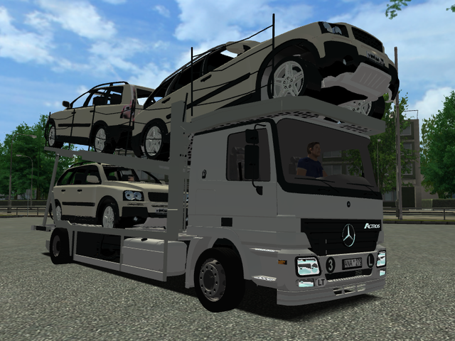 ets Mercedes Actros bdf autotransporter + tandem v ETS COMBO'S