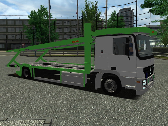 ets Mercedes Actros MP2 autotransporter + tandem H ETS COMBO'S