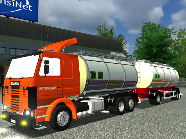 ets Scania 142H BDF + aanhanger tanktransport by M ETS COMBO'S