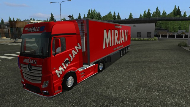 gts Mercedes Actros MP4 + Trailer MIRJAN by DJ Lor GTS COMBO'S