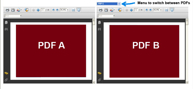 Pdfs side by side