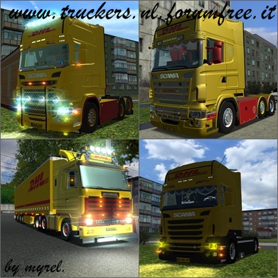 ets Scania DHL Pack by myrel verv diversen ETS TRUCK'S