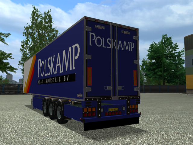 ets Chereau trailer POLSKAMP skin by coen222 verv  ETS TRAILERS