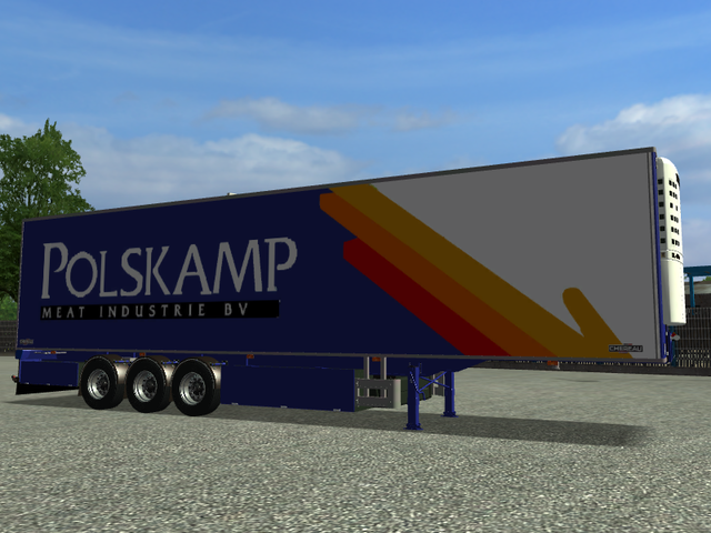 ets Chereau trailer POLSKAMP skin by coen222 verv  ETS TRAILERS