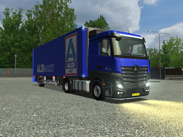 ets Mercedes Actros MP4 + citytrailer ALDI by coen ETS COMBO'S