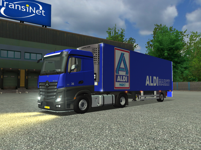 ets Mercedes Actros MP4 + citytrailer ALDI by coen ETS COMBO'S