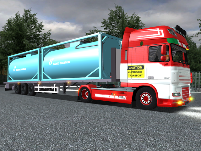 gts Daf Xf 105 Transporti Chemical + trailers by G GTS COMBO'S