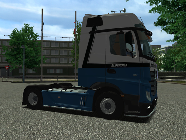 ets Mercedes Actros MP4 + trailer (kooiaap) Elgers ETS COMBO'S