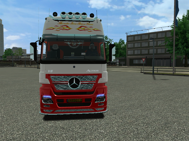 ets Mercedes Actros 1860 XC Flame skin by Freddy J ETS TRUCK'S