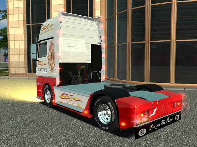 ets Mercedes Actros 1860 XC Flame skin by Freddy J ETS TRUCK'S