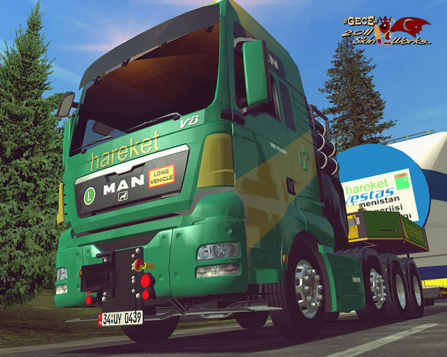 gts Man TGX 41,680 8x4 HAREKET Heavy Transport + t GTS COMBO'S