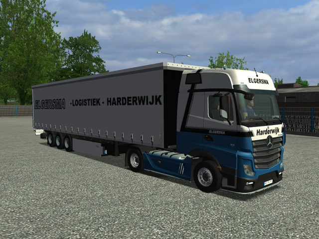 gts Mercedes Actros MP4 + trailer Elgersma Harderw GTS COMBO'S