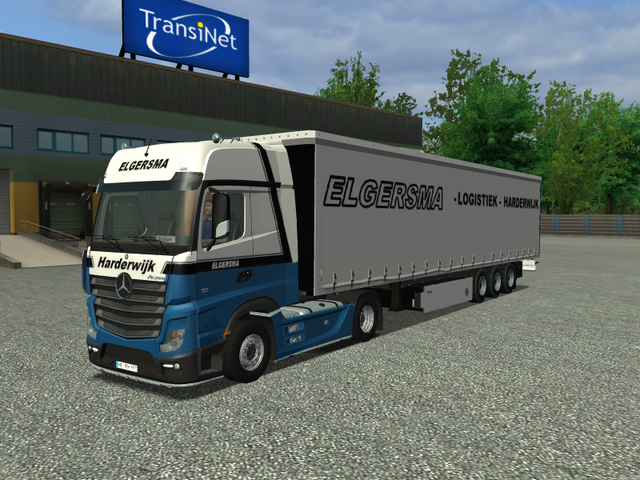 gts Mercedes Actros MP4 + trailer Elgersma Harderw GTS COMBO'S