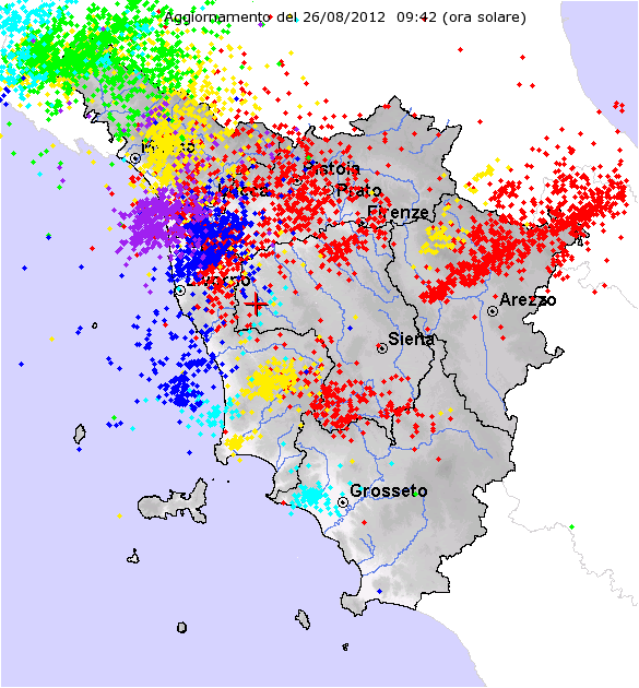 Fulmini temporalone 26 Agosto 2012  - 