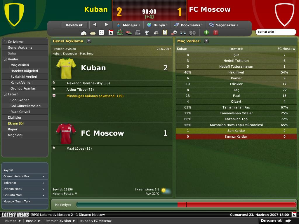 ilkmaÃ§kuban-moscow - 