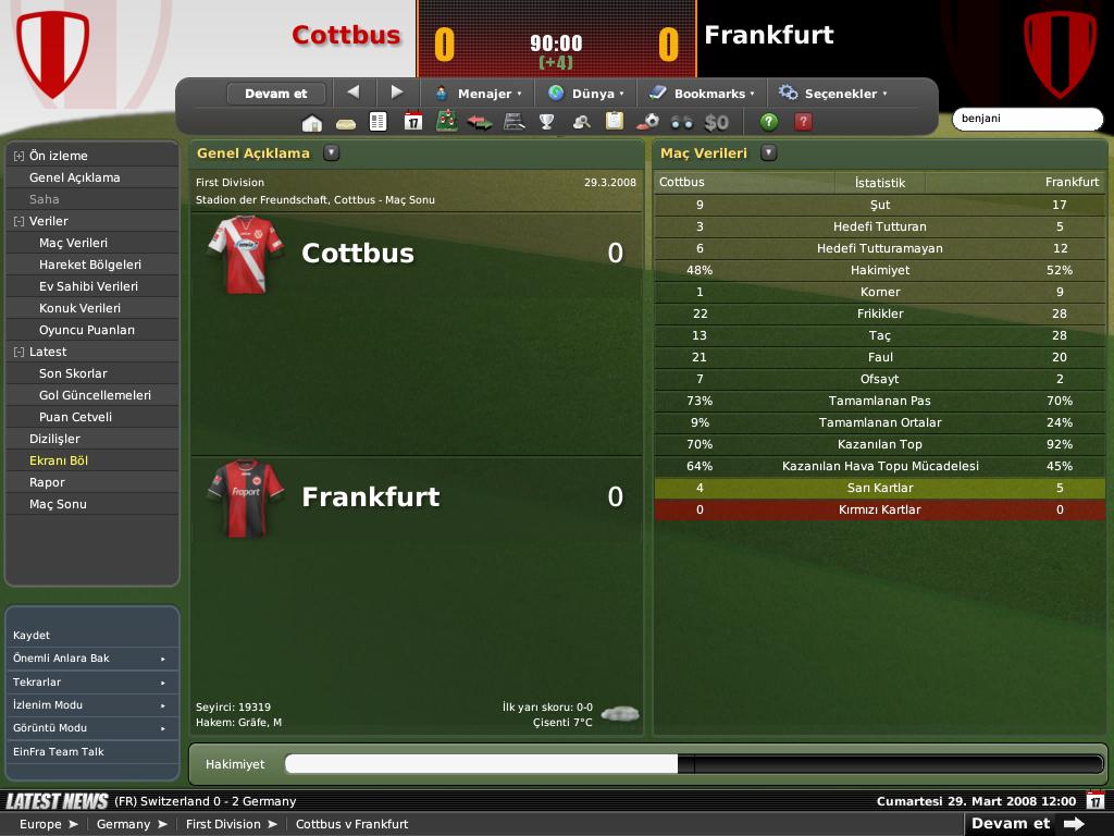 3.maÃ§-cotbus-franfrt - 