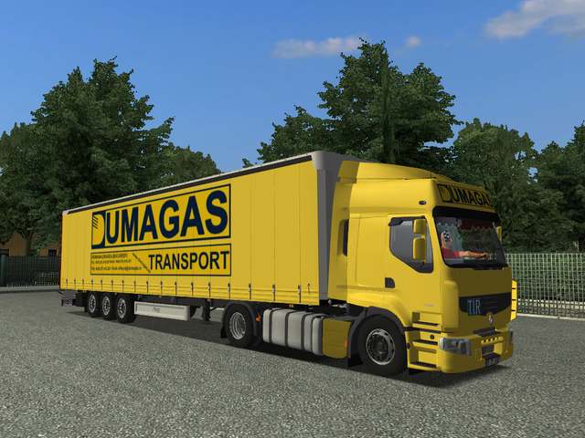 gts Renault Premium 450 DXI + Trailer DUMAGAS verv GTS COMBO'S