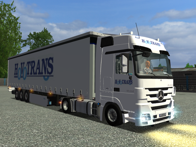 ets Mercedes Actros + trailer HOVOTRANS verv mb A  ETS COMBO'S